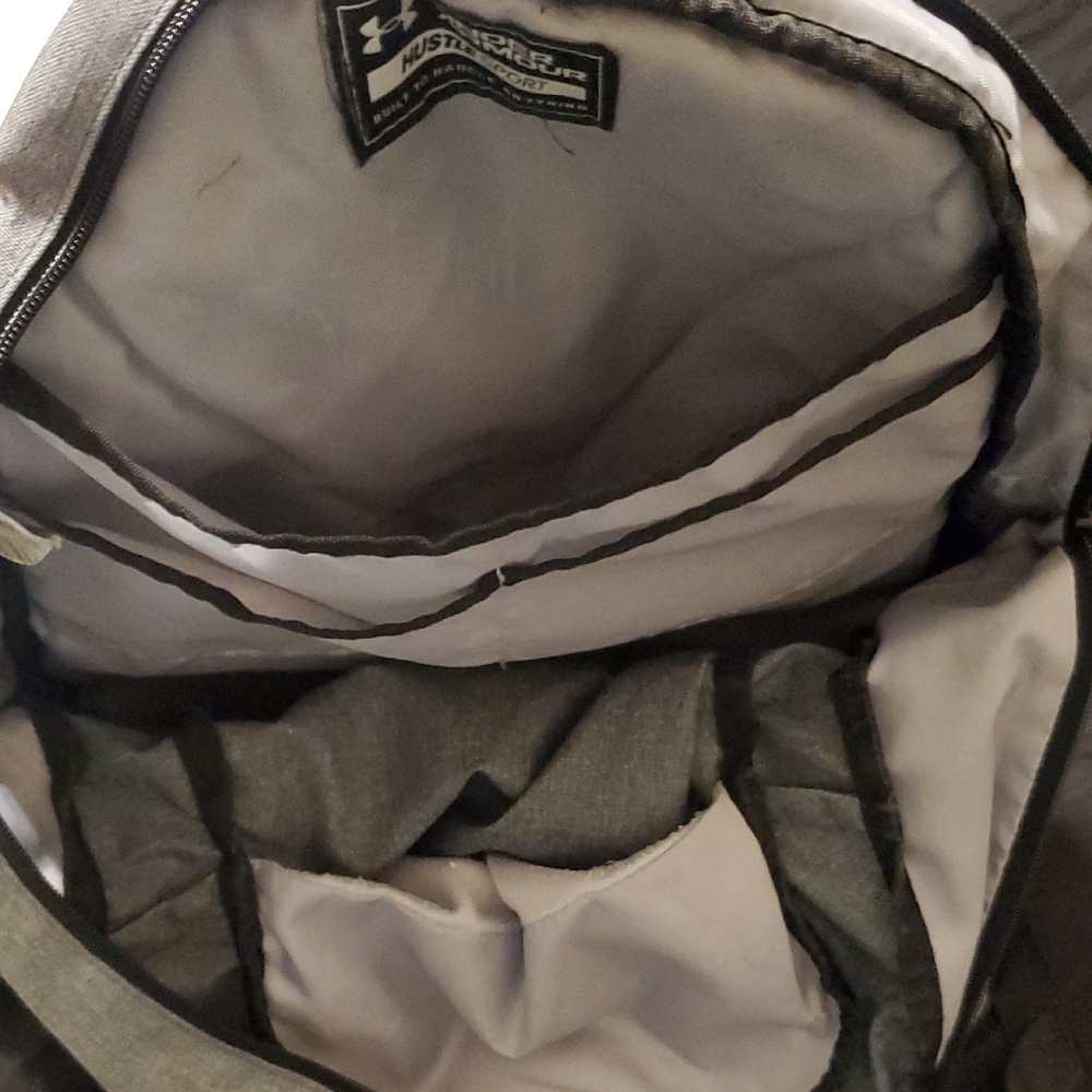 Under Armour Black and Gray Men's Backpack - Picture 7 of 9